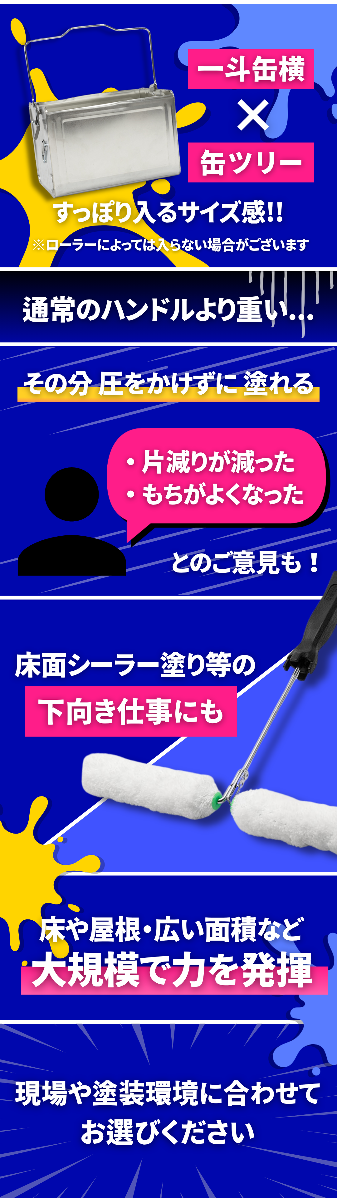 専用の商品です。 スモールローラー用ダブルハンドル ｜大塚刷毛製造